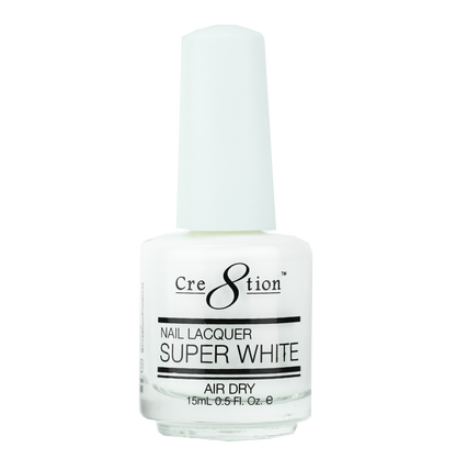 CRE8TION NAIL LACQUER SUPER WHITE