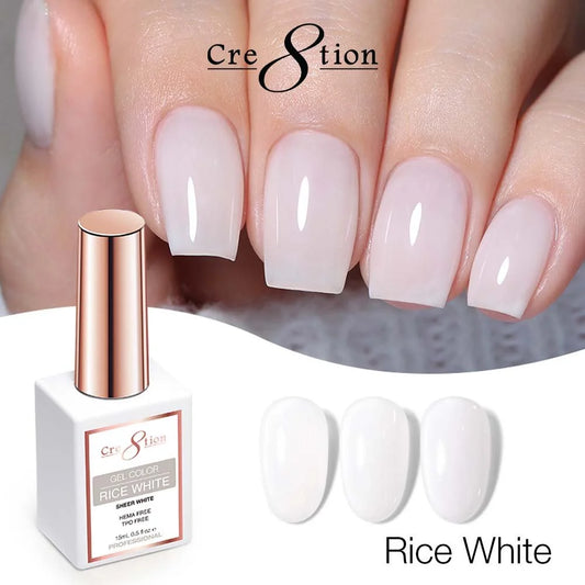 Cre8tion Gel Color Rice White