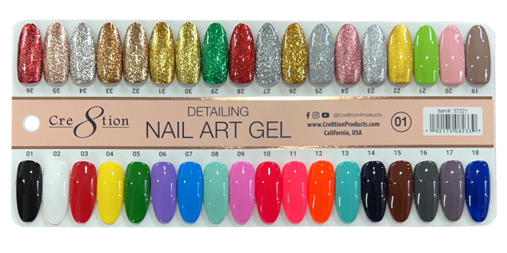 CRE8TION DETAILING NAIL ART GEL 0.33 OZ