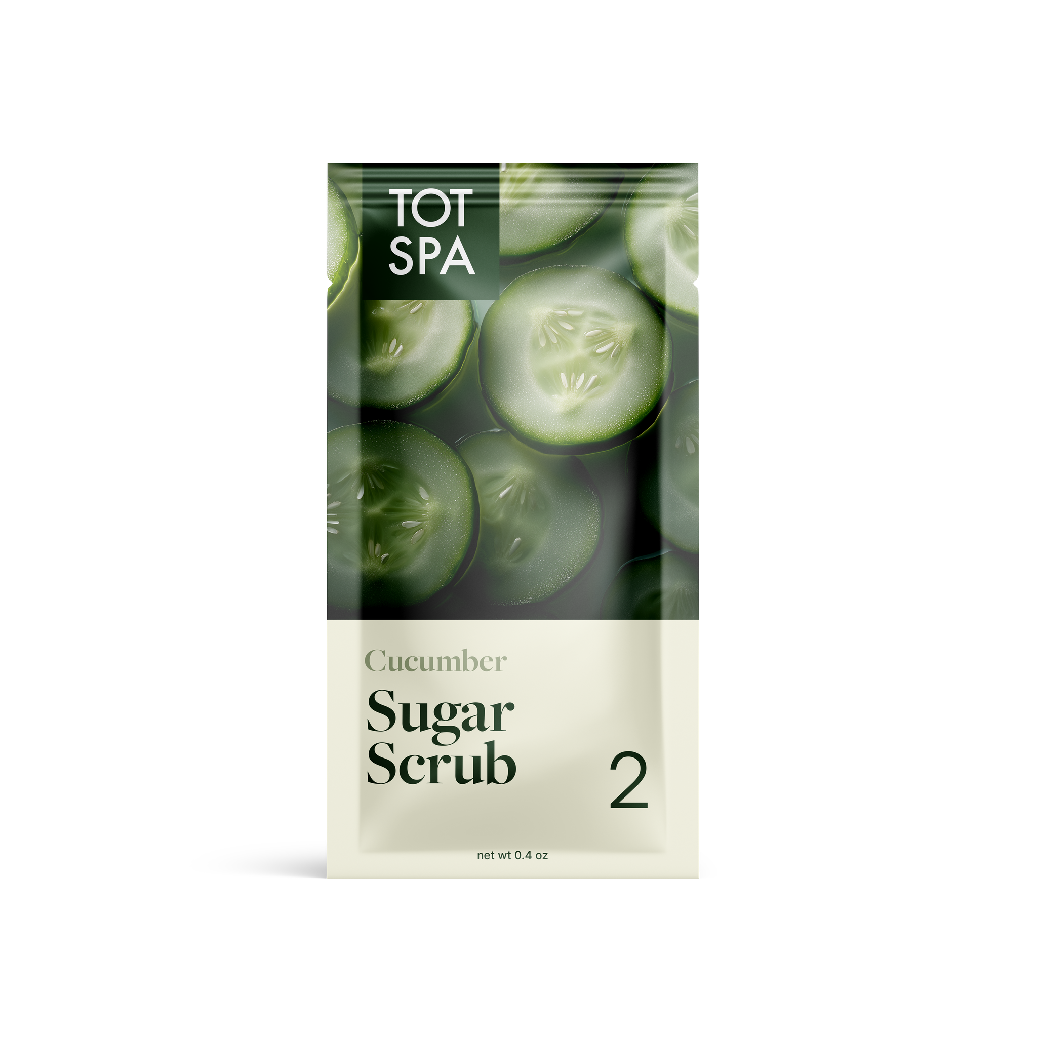 TOT Sugar Scrub Cucumber Pouch 300 PC