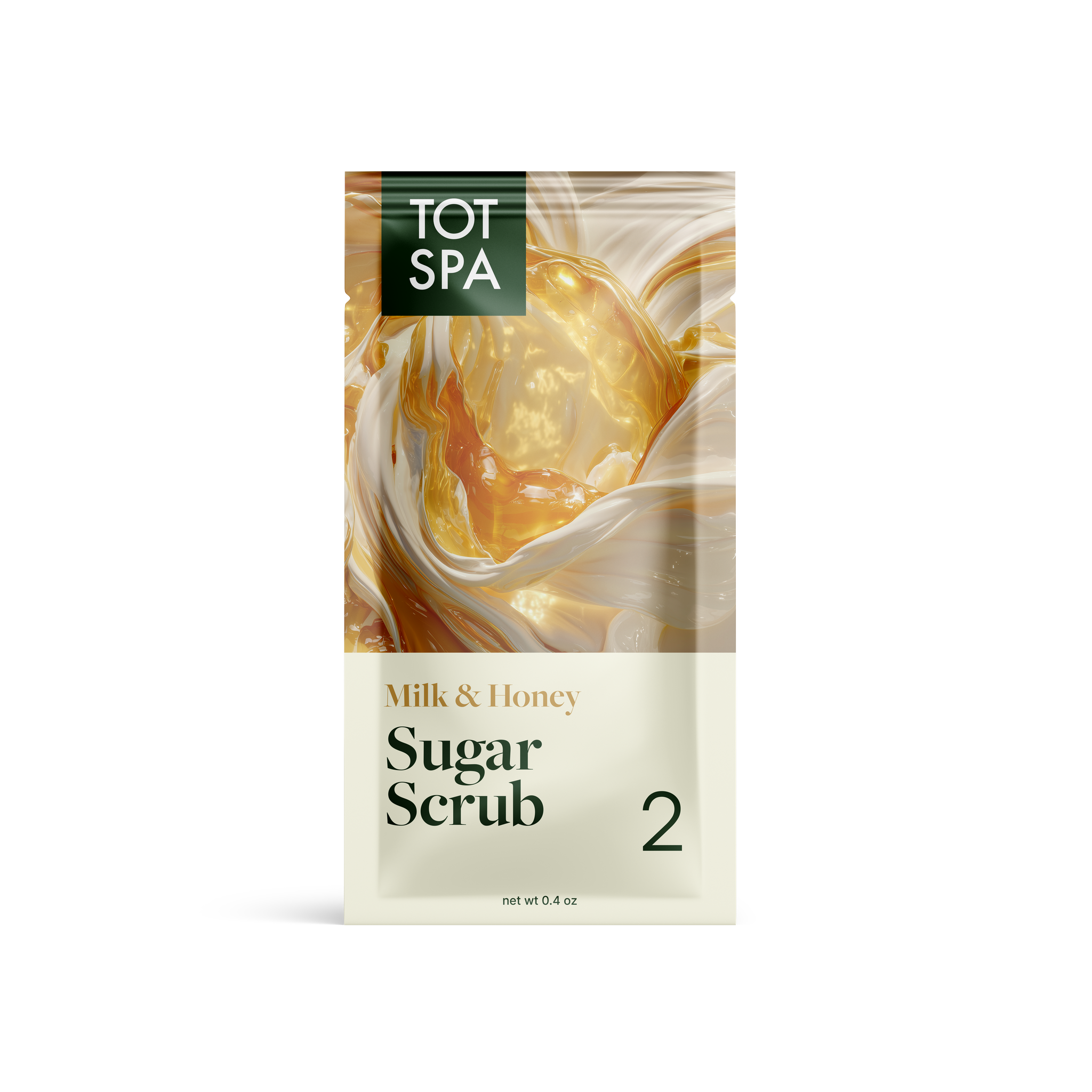 TOT Sugar Scrub Milk & Honey Pouch 300 PC