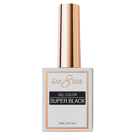 CRE8TION SOAK OFF GEL SUPER BLACK