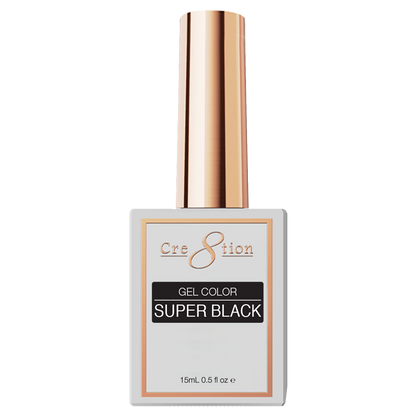 CRE8TION SOAK OFF GEL SUPER BLACK
