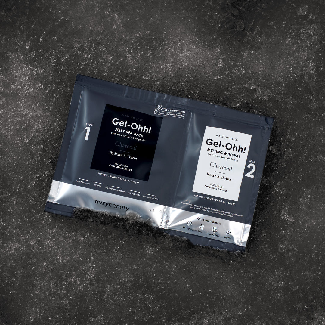 Avry Beauty Jelly Spa Kit Charcoal 1 Box (30 Kits)