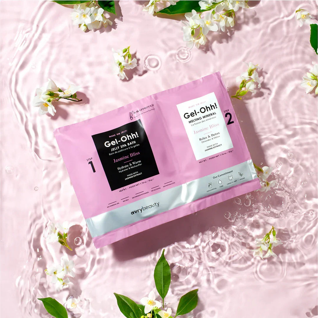 Avry Beauty Jelly Spa Kit Jasmine Bliss 1 Box (30 Kits)