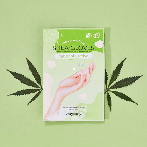 Avry Beauty Shea-Gloves Cannabis Sativa single pack