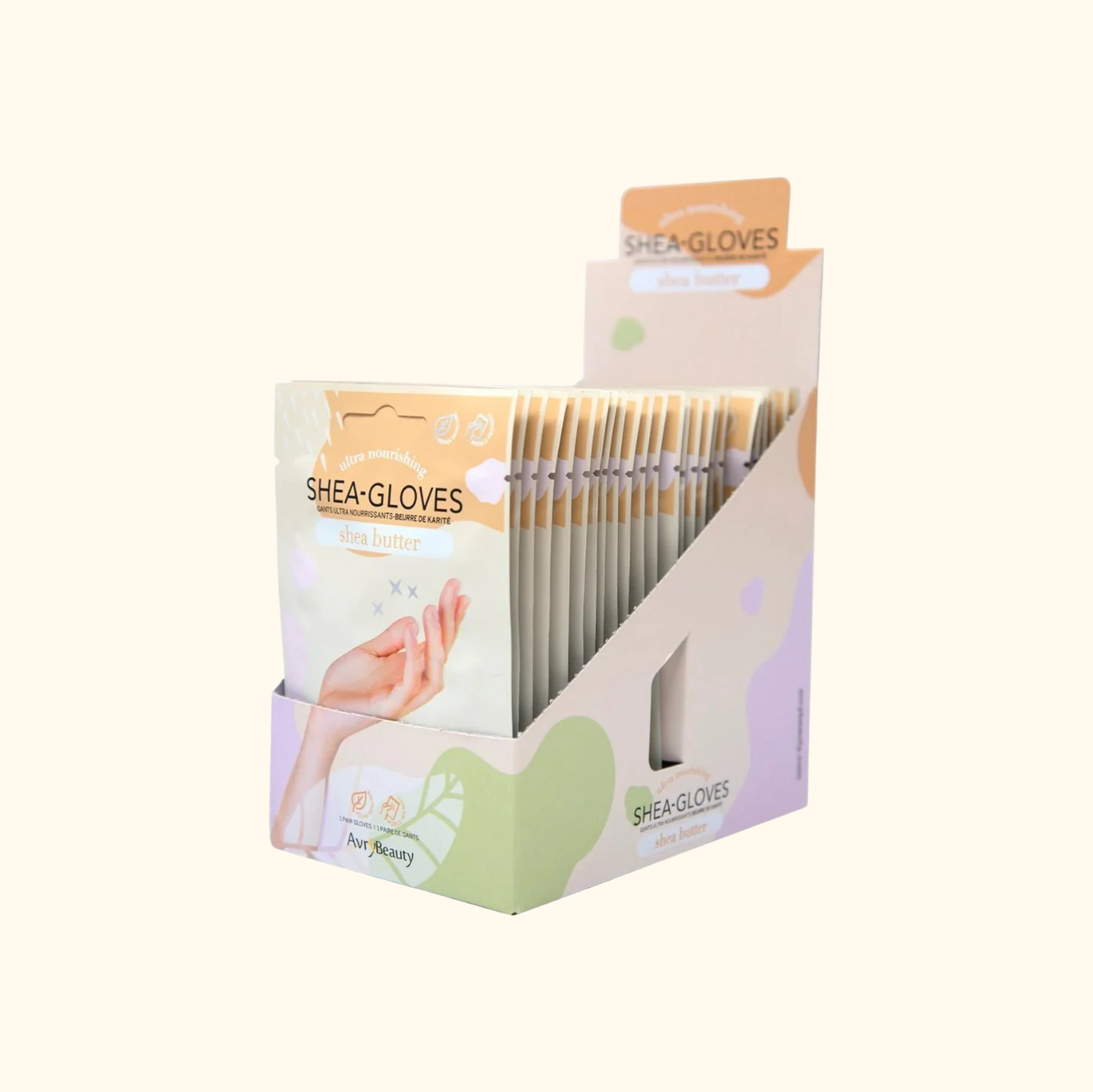 Avry Beauty Shea-Gloves Shea Butter box of 25 packs