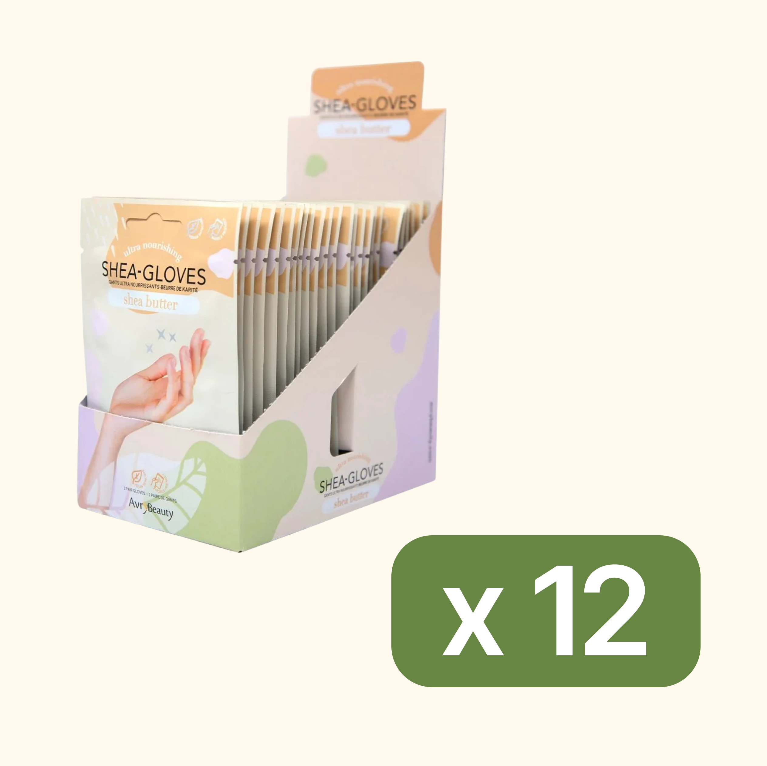 Avry Beauty Shea-Gloves Shea Butter case of 300 packs