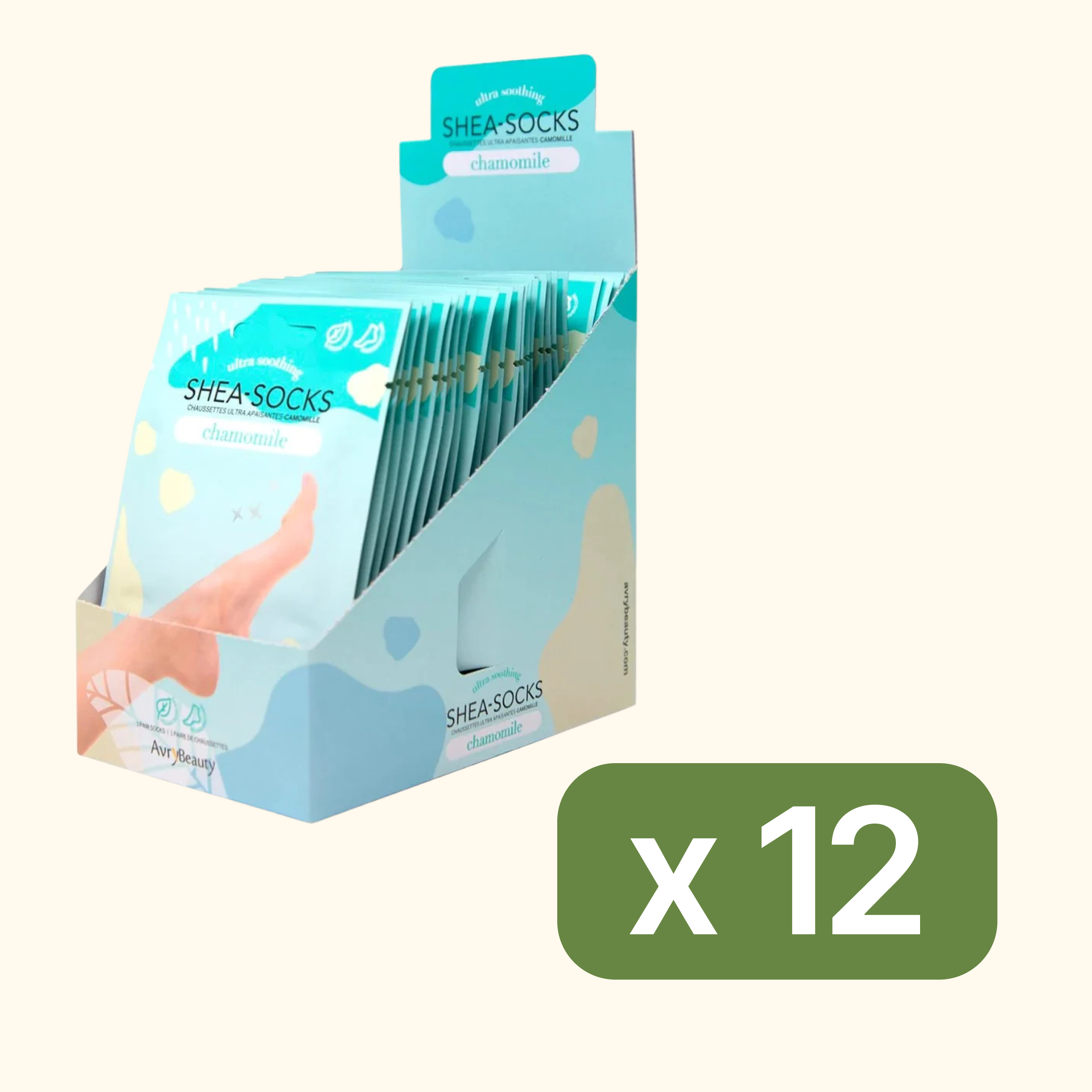Avry Beauty Shea-Socks Chamomile case of 300 packs
