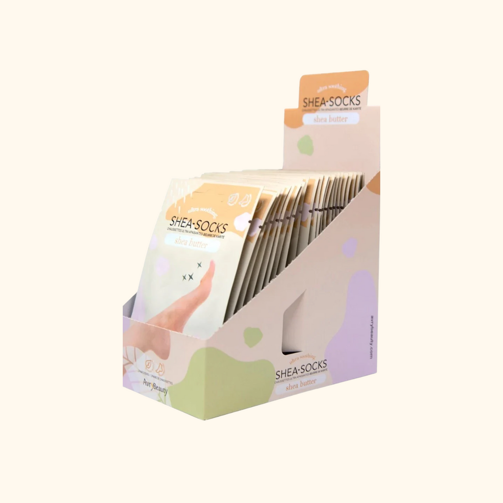 Avry Beauty Shea-Socks Shea Butter box of 25 packs