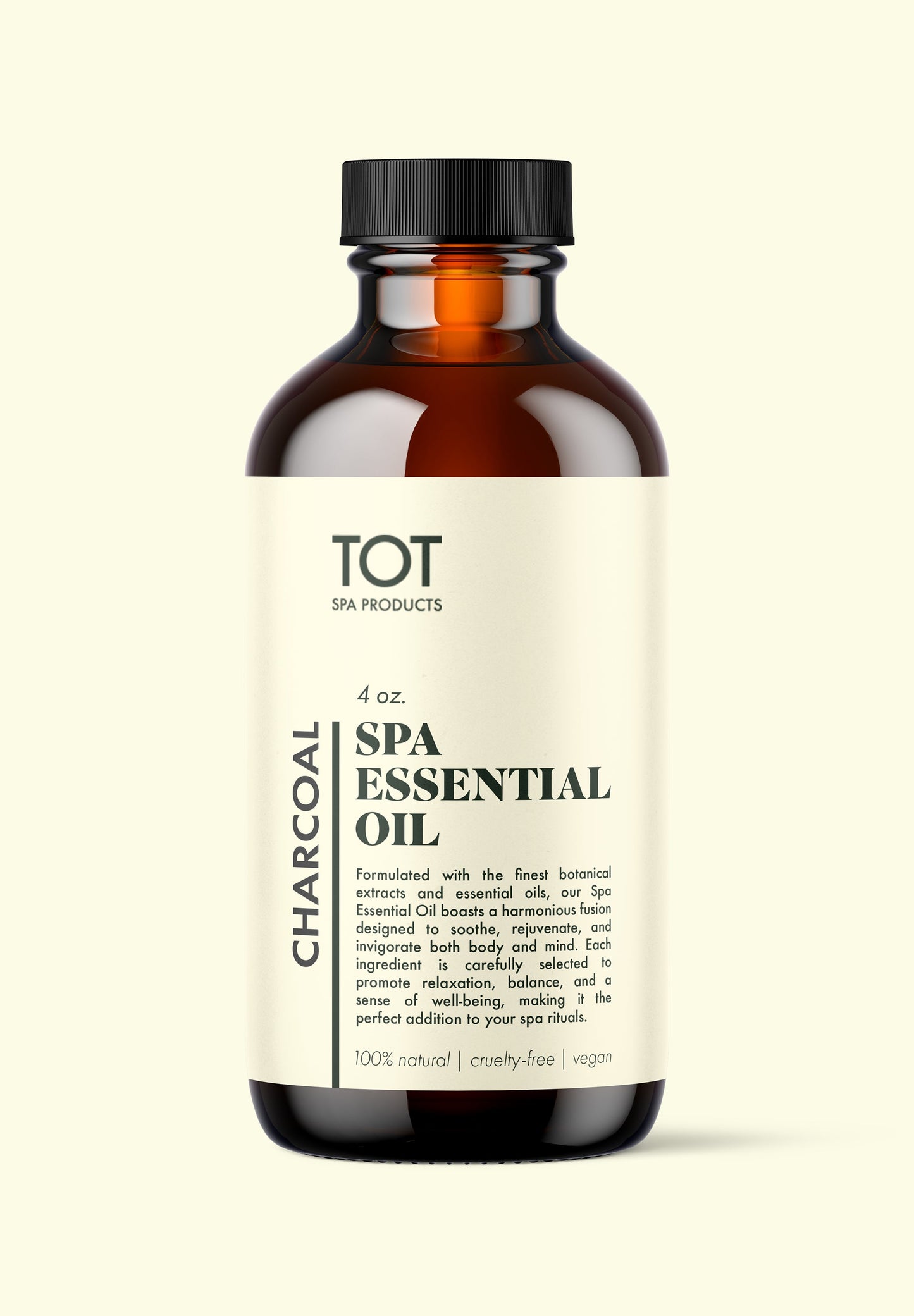 TOT Spa Essential Oil Charcoal 4 oz