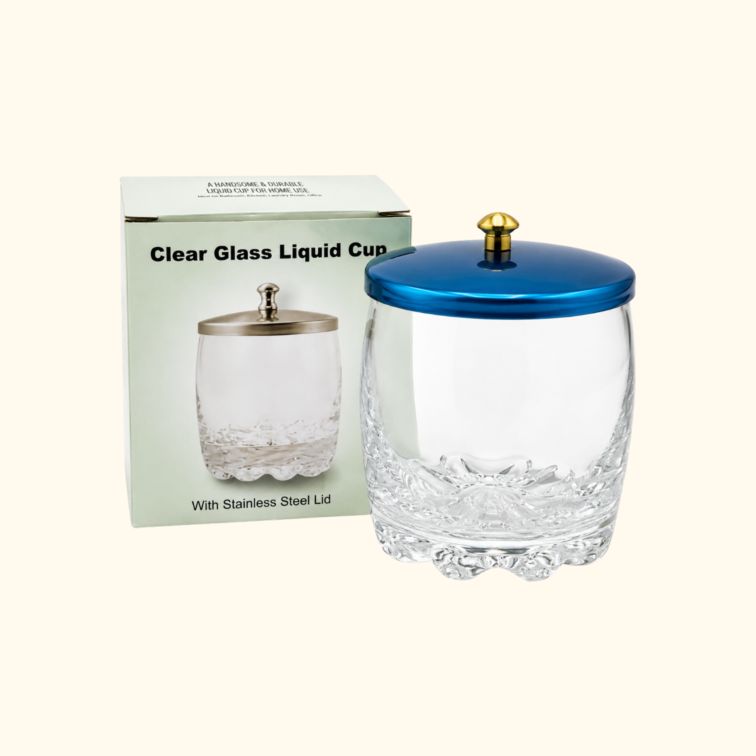 CLEAR GLASS LIQUID CUP