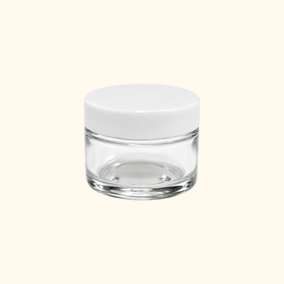EMPTY GLASS JAR 1.OZ
