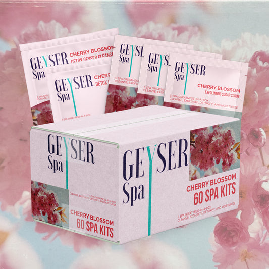 Geyser Spa 5 Step Pedicure Kit Cherry Blossom