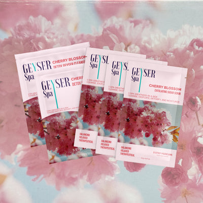 Geyser Spa 5-Step Pedicure Kit — Cherry Blossom
