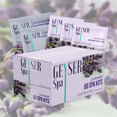 Geyser Spa 5 Step Pedicure Kit Lavender Case