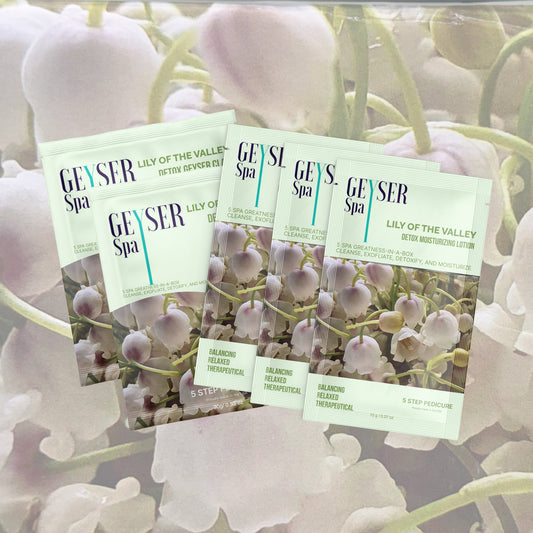 Geyser Spa 5 Step Pedicure Kit Lily of the Valley