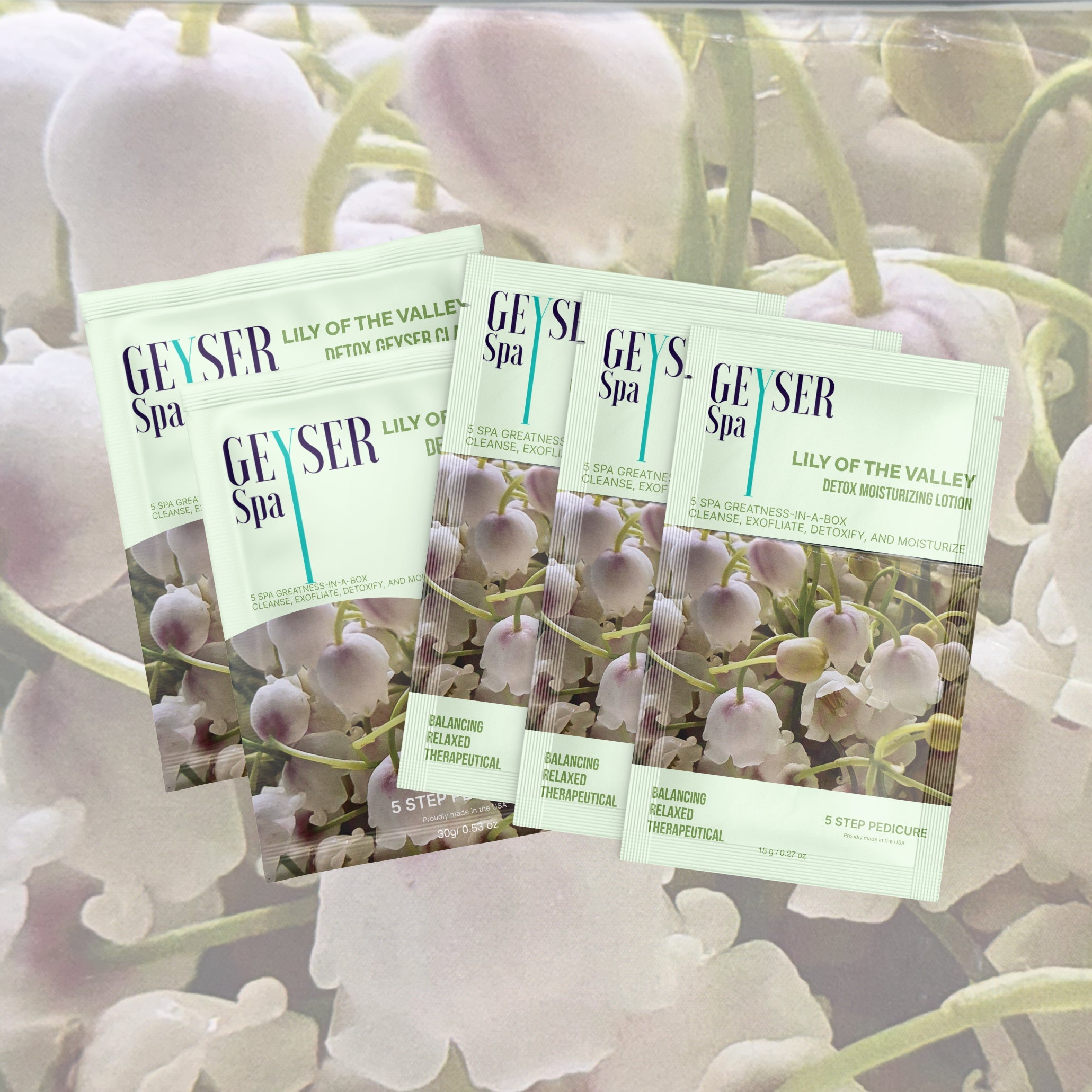 Geyser Spa 5-Step Pedicure Kit — Lily of the Valley