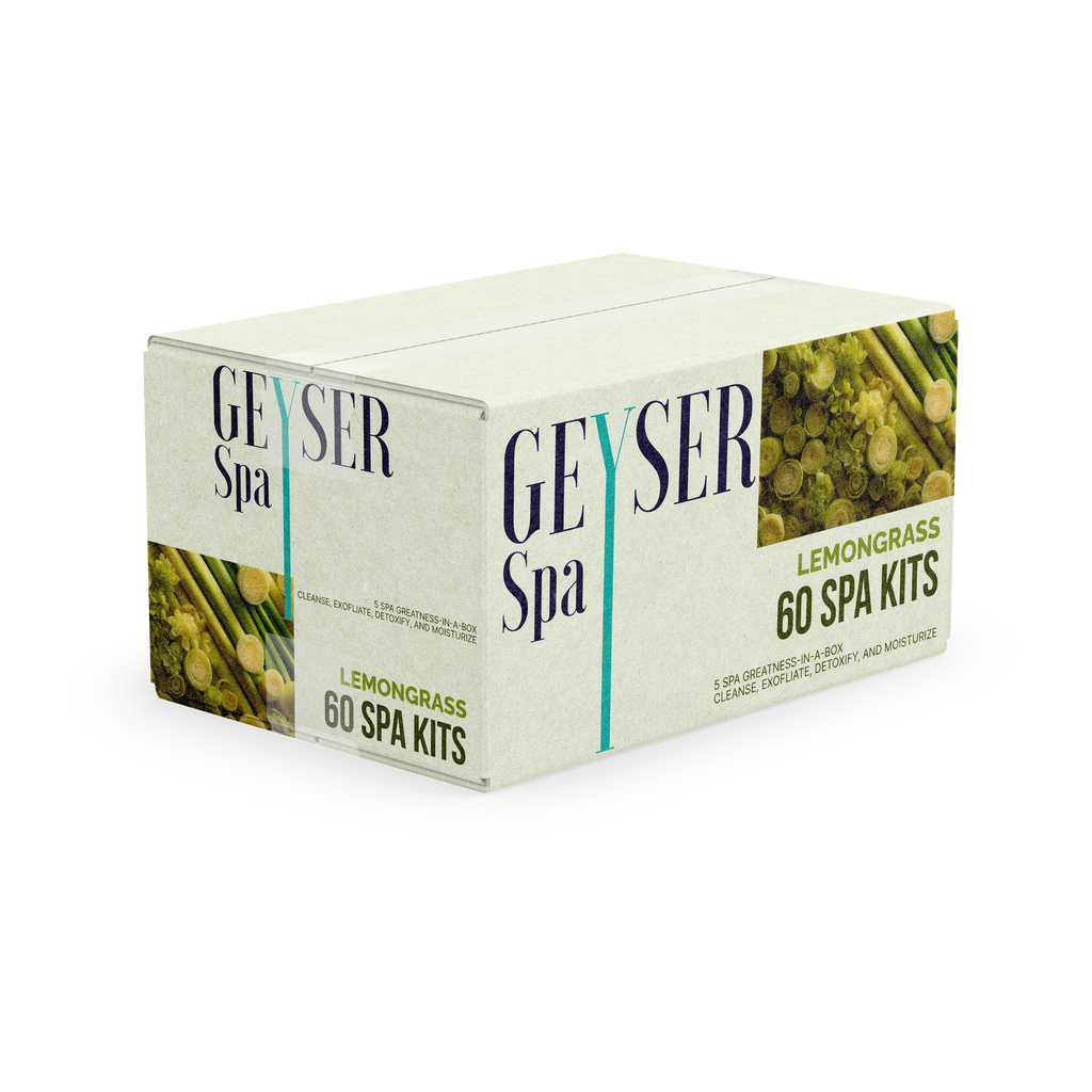 Geyser Spa 5 Step Pedicure Kit Lemongrass Case