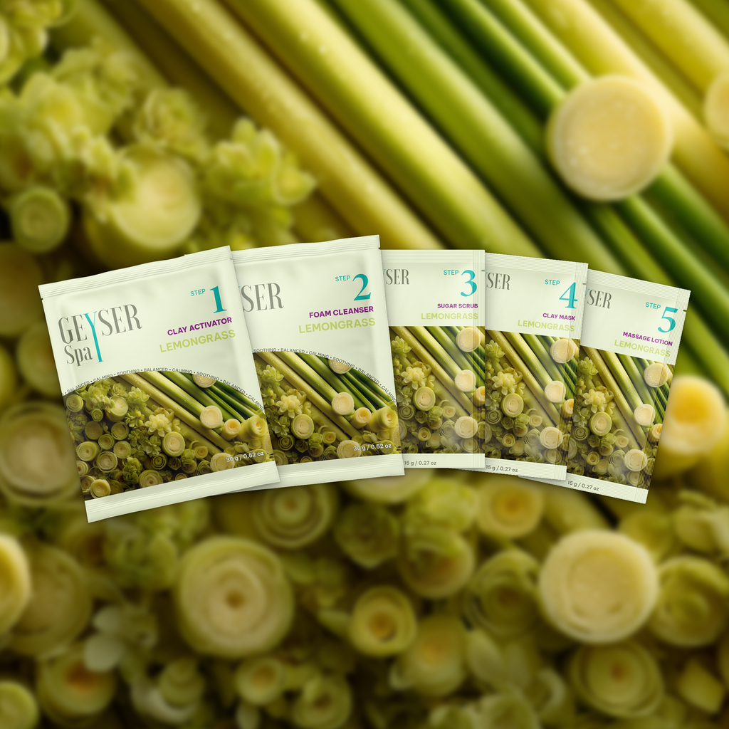 Geyser Spa 5 Step Pedicure Kit Lemongrass