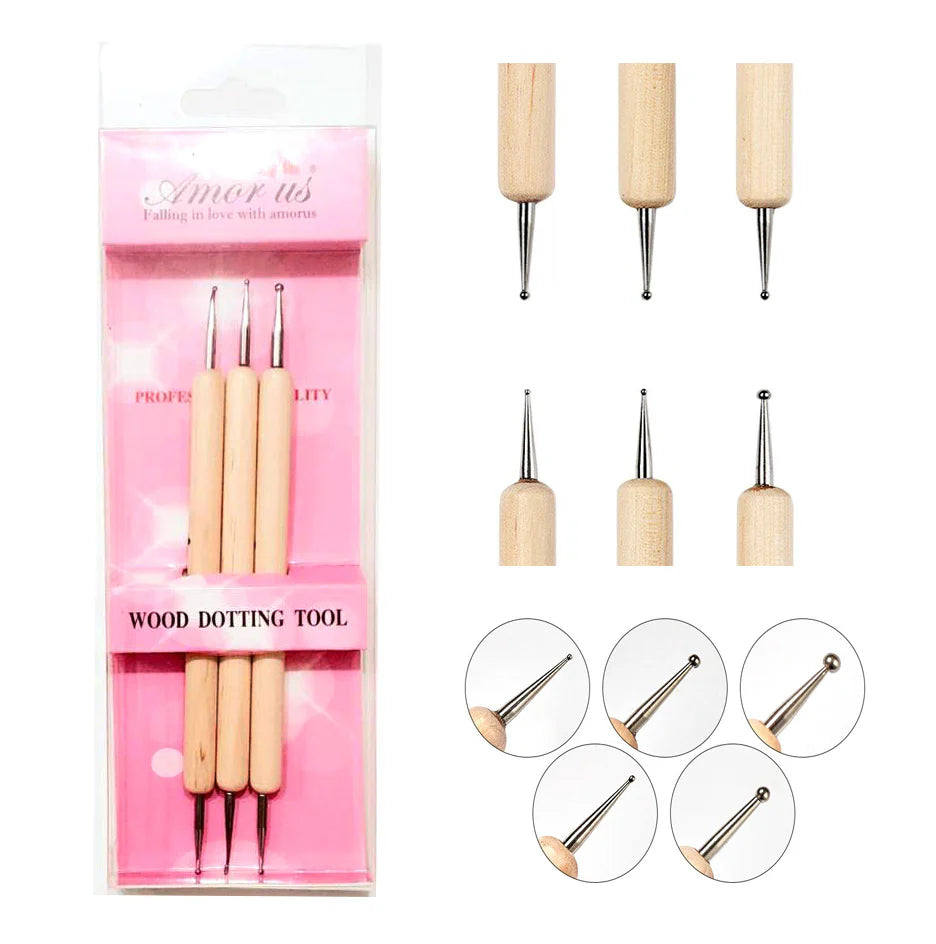 AMORUS WOOD DOTTING TOOL