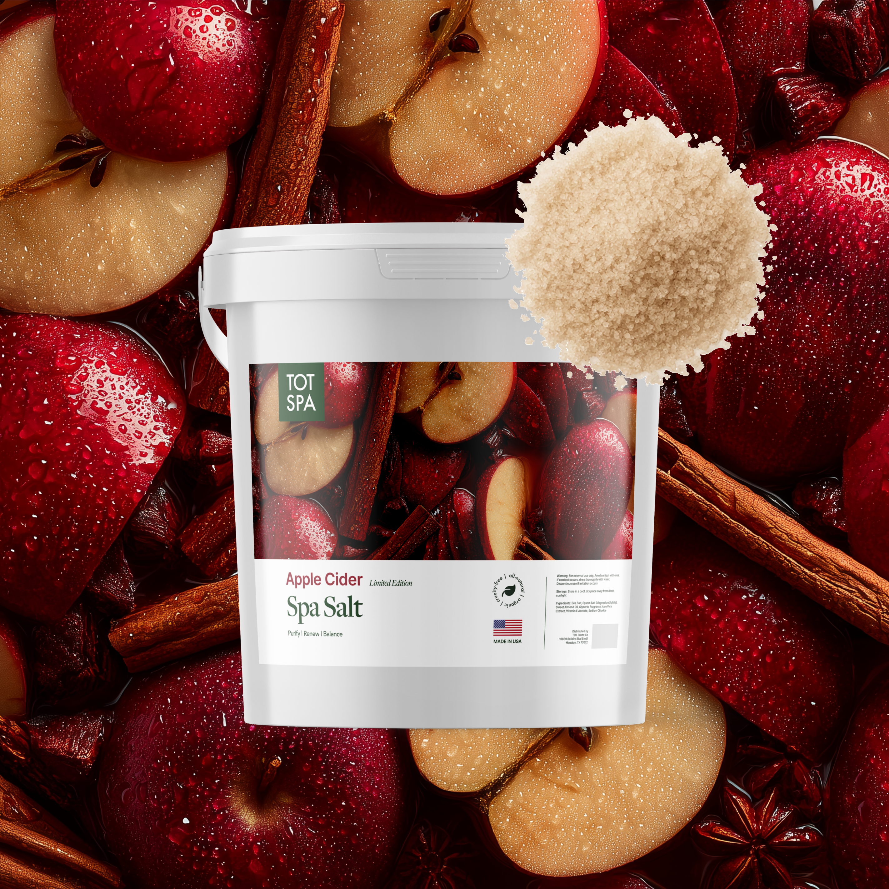 TOT Pedicure Spa Salt 5G Apple Cider