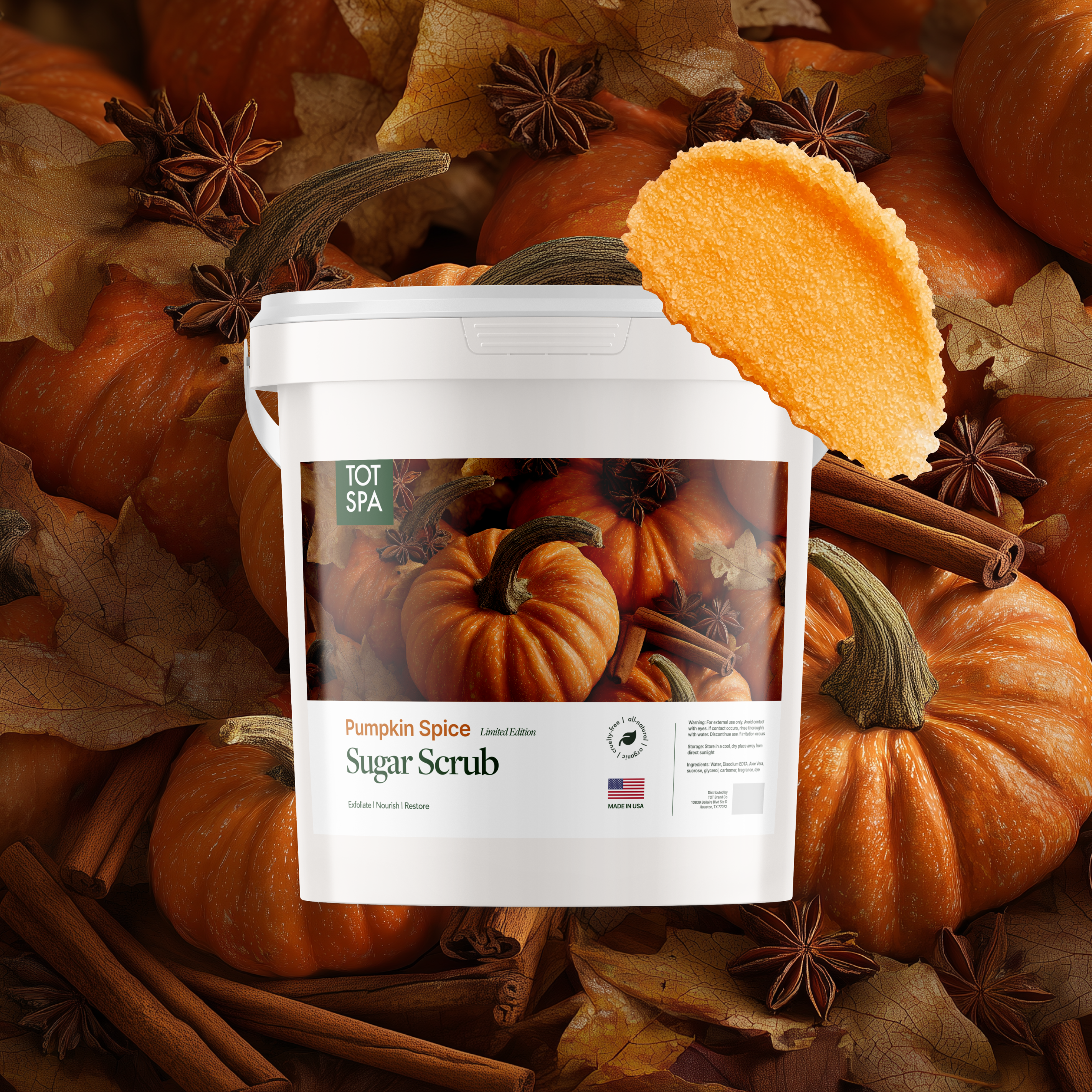 TOT Premium Sugar Scrub 5G Pumpkin Spice