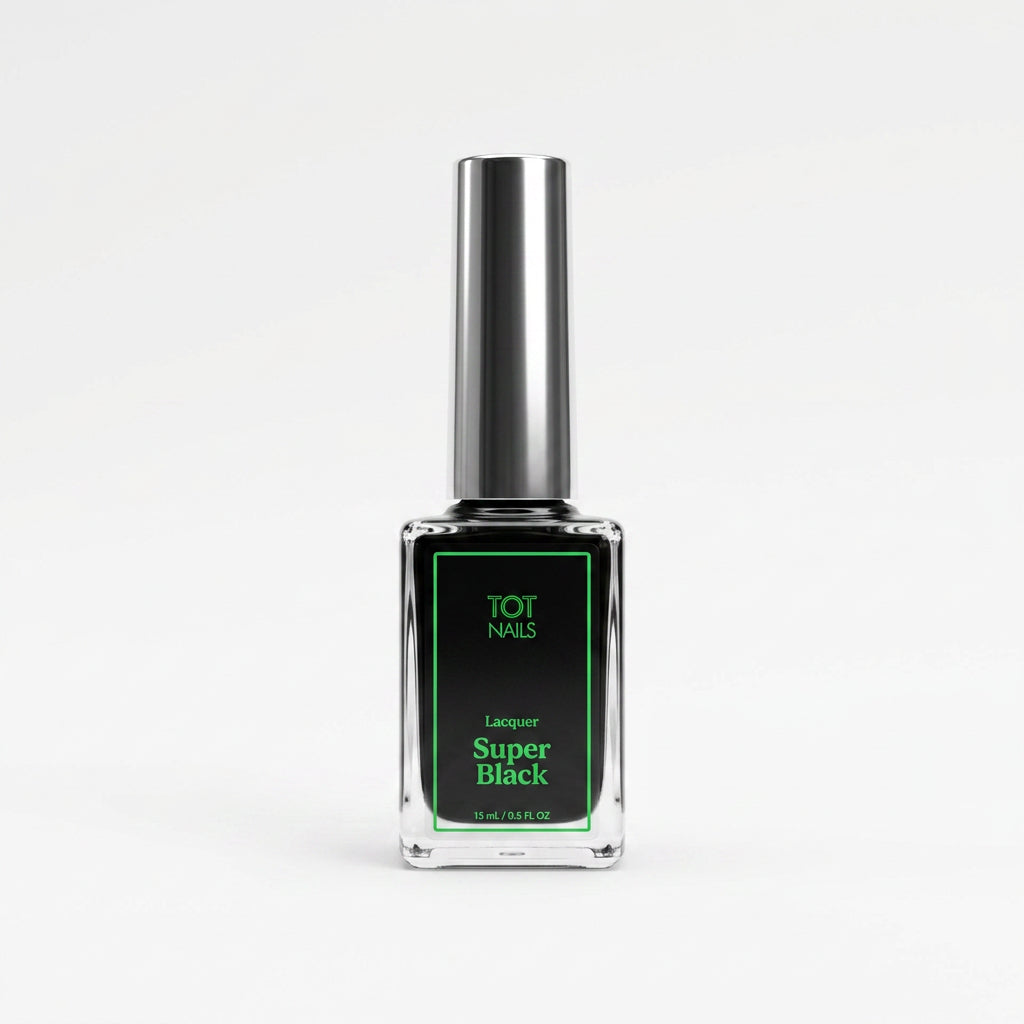 TOT NAILS Lacquer Super Black 15 ML