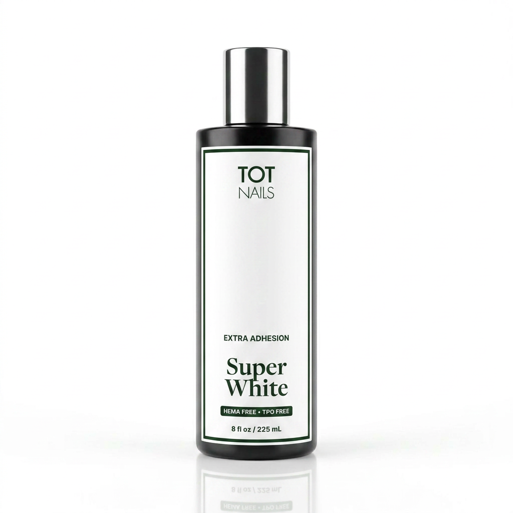 TOT NAILS Soak Off Gel Super White 8 OZ Refill